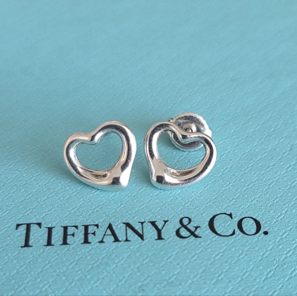 Peretti open heart stud earrings - Picture 3 of 7